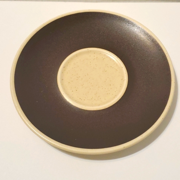 Vtg Mikasa 70's Indian Feast Bark Brown Mugs or Cups and Saucers - Picture 6 of 7